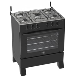 Fogão Realce Hera 5B Preto