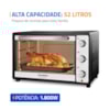Forno Elétrico 52L Grand Family Preto/Inox FRN-52-B Mondial