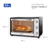 Forno Elétrico 52L Grand Family Preto/Inox FRN-52-B Mondial