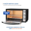 Forno Elétrico Mondia 60L Family Gril Inox 127V Preto