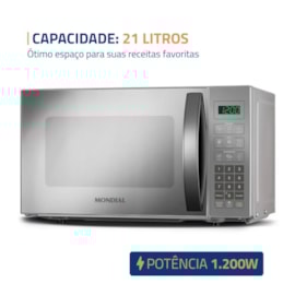 Forno Microondas MO-01-21-E 127V Mondial