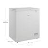 Freezer Horizontal CHA14 142L 127V Branco Consul
