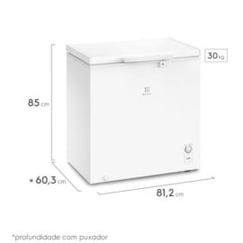 Freezer Horizontal Electrolux HE200 200 Litros Branco 127V