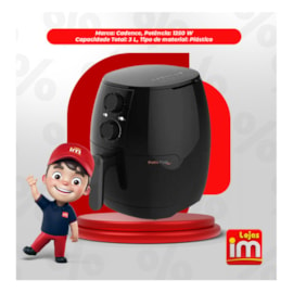 Fritadeira Air Fryer 1250W Pratic FRT515 Cadence