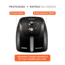 Fritadeira Air Fryer 8L AFN-80-FB Mondial