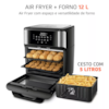 Fritadeira Air Fryer Forno Oven 12L Preto/Inox 2000W AFON-12L-BI Mondial