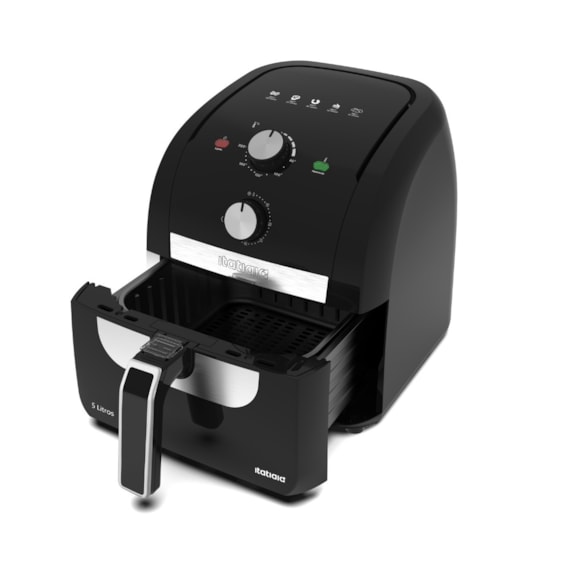 Fritadeira Itatiaia Air Fryer AFITA1007A 5L 127V Preta
