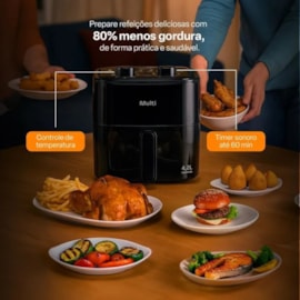Fritadeira Multilaser Air Fryer 4,2L 127V