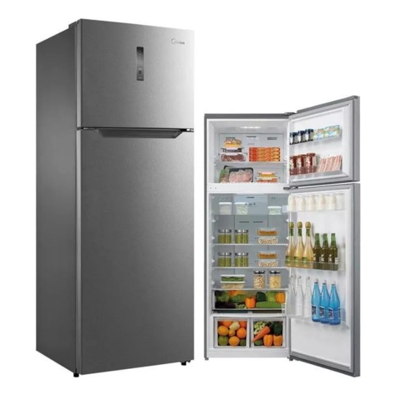 Geladeira Frost Free Duplex 425L Cor Inox Midea