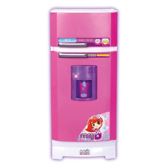 Geladeira Mágica Infantil com Água na Porta 8052P Rosa Magic Toys