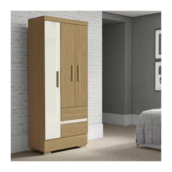 GUARDA ROUPA 5132 3P 2G ATACAMA/GRAFITE (926)