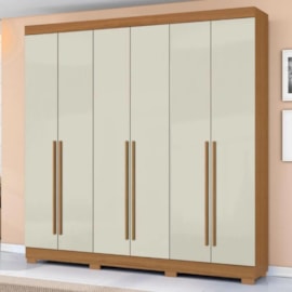 GUARDA ROUPA 5140 7P 2G CINAMOMO /AREIA (945)