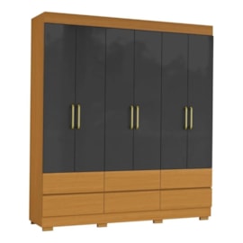 GUARDA ROUPA 5156 MARROCOS 6P 6G CINAMOMO / GRAFITE (943)