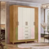 Guarda Roupa 6 Portas 4 Gavetas Aruba Moval