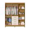 Guarda Roupa 6 Portas 4 Gavetas Aruba Moval