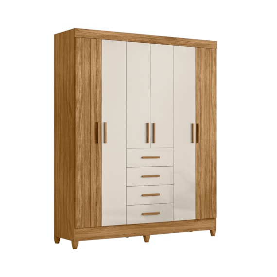 Guarda Roupa 6 Portas 4 Gavetas Aruba Moval