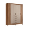 Guarda Roupa 6 Portas 4 Gavetas Aruba Moval