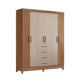 Guarda Roupa 6 Portas 4 Gavetas Aruba Moval