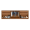 Guarda Roupa 6 Portas 4 Gavetas Evidence Plus Jacaranda/off white