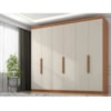 Guarda Roupa 6 Portas 4 Gavetas Evidence Plus Jacaranda/off white