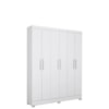 GUARDA ROUPA 6021 6P 2G BRANCO (526) C/PES