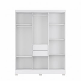 GUARDA ROUPA 6021 6P 2G BRANCO (526) C/PES