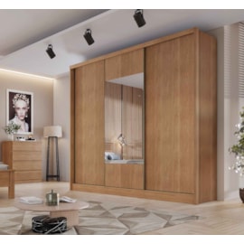 Guarda-Roupa Arezzo Plus com Espelho Cumaru Novo Horizonte