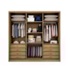 Guarda-Roupa Arezzo Plus com Espelho Cumaru Novo Horizonte