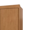 Guarda Roupa Áries 6P C/Espelho Amêndoa Clean C/Pés Lopas