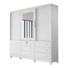 Guarda Roupa Athenas 3P C/Esp Branco Bianchi