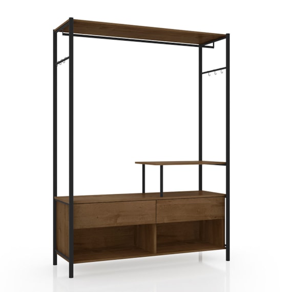 Guarda Roupa Barcelona Closet Modulado Preto / Demolição