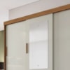 Guarda Roupa Buriti 3P 9G Com Espelho Cumaru/Fendi