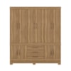Guarda Roupa Casal 10 Portas 3 Gavetas New Murano Amêndola