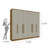 Guarda Roupa Casal 6 Portas 4 Gavetas Veneza