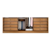 Guarda Roupa Casal 6 Portas 8 Gavetas com Espelho Robust Plus Fendi Fosco