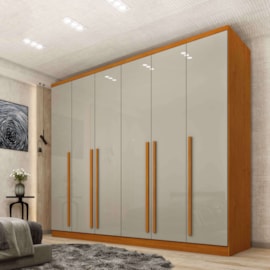 Guarda Roupa Casal 6 Portas 8 Gavetas Sevilla