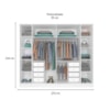 Guarda Roupa Casal 6 Portas 8 Gavetas Sevilla