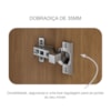 Guarda Roupa Casal 6P 8G C/Espelho Robust Plus Fendi Fosco 