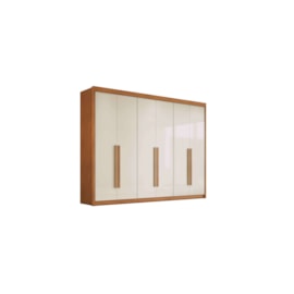 Guarda Roupa Casal 6P Santiago Cinamomo/Off White Conquista