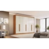 Guarda Roupa Casal 6P Santiago Cinamomo/Off White Conquista