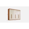 Guarda Roupa Casal 6P Santiago Cinamomo/Off White Conquista