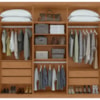 Guarda Roupa Casal Áries 6 Portas Amêndoa Clean/Off White Lopas