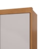 Guarda Roupa Casal Áries 6 Portas Amêndoa Clean/Off White Lopas
