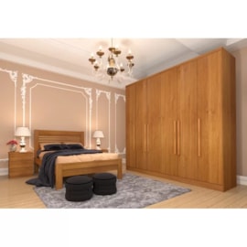 Guarda Roupa Casal Veneza 6 Portas Cinamomo
