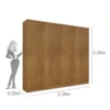 Guarda Roupa Casal Veneza 6 Portas Cinamomo