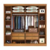 Guarda Roupa Casal Veneza 6 Portas Cinamomo/Off White
