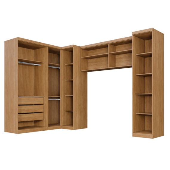 Guarda Roupa Dallas Modulado Cinamomo Benetil
