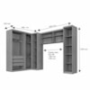 Guarda Roupa Dallas Modulado Cinamomo/Off White