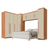 Guarda Roupa Dallas Modulado Cinamomo/Off White