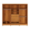 Guarda Roupa Eros 6 Portas Nature/Off White
